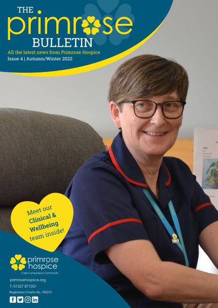 Front cover of The Primrose Bulletin with Nurse Dawn.